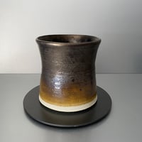 【 Do-kyo-pot M 】 煙突型 ~ 銅鏡 ~ 5号鉢 笠間焼 No. 73