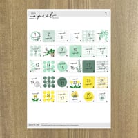 日付シート_April