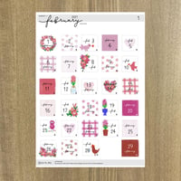 日付シート_February