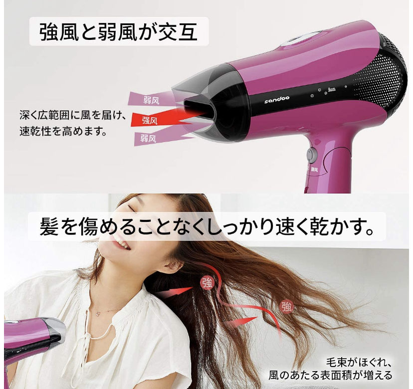 マイナスイオンヘアドライヤー | GENZ