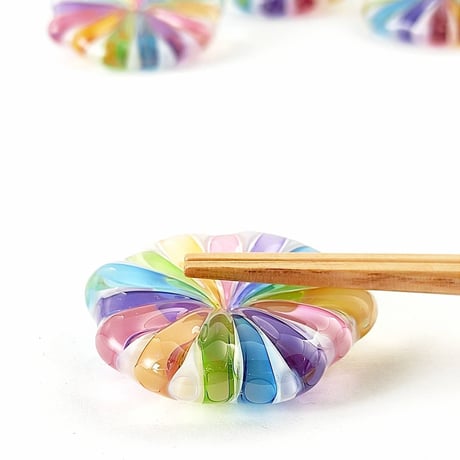 【新品✨】ガラス工房るん 虹の箸置き 3個セット 丹波篠山 CATEGORY 虹の箸置き | ガラス工房るん