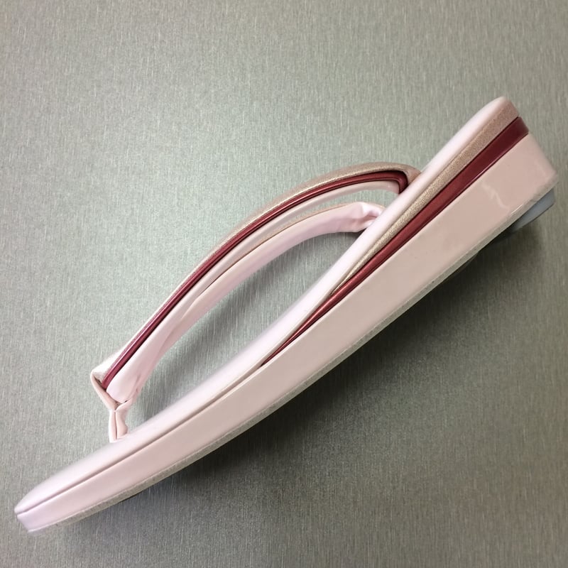 着物用草履 エナメル草履Lサイズ 薄めピンク | とりい和もの