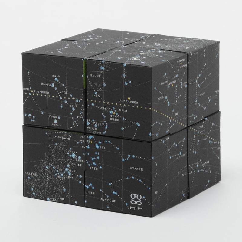 回転式地球儀 8つの立方体 アース＆スカイ | マルモ印刷