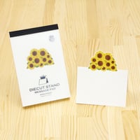 ダイカットスタンドメッセージパッド「ヒマワリ」