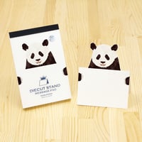 ダイカットスタンドメッセージパッド「パンダ」