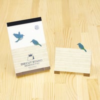 ダイカットスタンドメッセージパッド「小鳥」