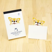 ダイカットスタンドメッセージパッド「チワワ」
