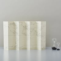 テーブルに置いて、壁に貼って [ブランク] 自立式世界地図
