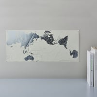 三角地球儀と四角い地図 [プラチナ] オーサグラフ世界地図