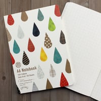 北欧柄A6ノート「しずく」
