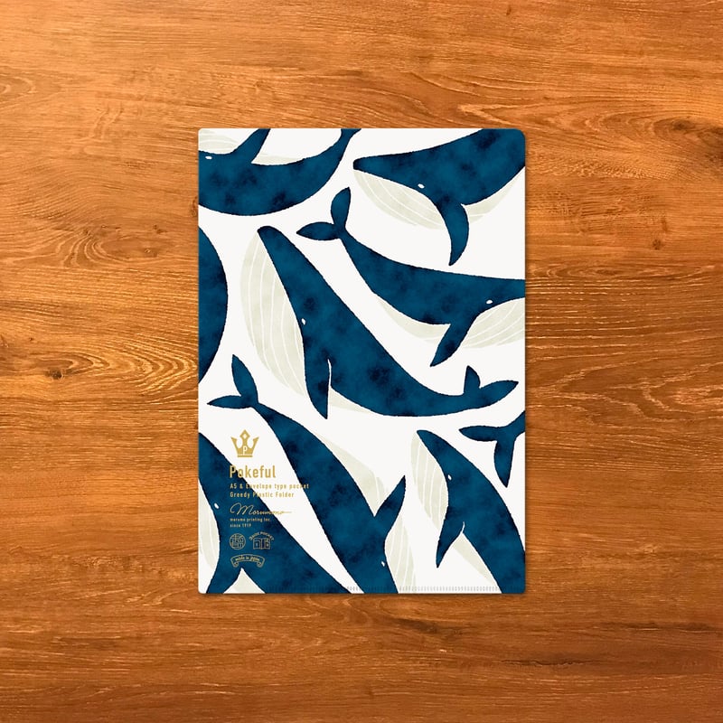 ポチ丸　フルオーダー専用ページ ポケフル スカンジナビアン くじら ミニ（A5サイズ） | マルモ印刷