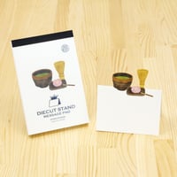 ダイカットスタンドメッセージパッド「抹茶」