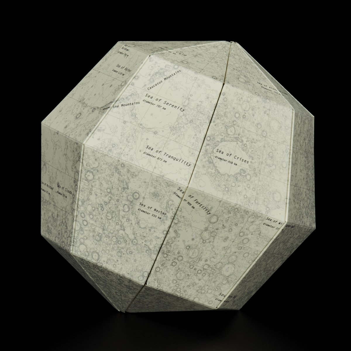 月の満ち欠け 月の満ち欠け [ブランク] 組立式月球儀 | マルモ印刷