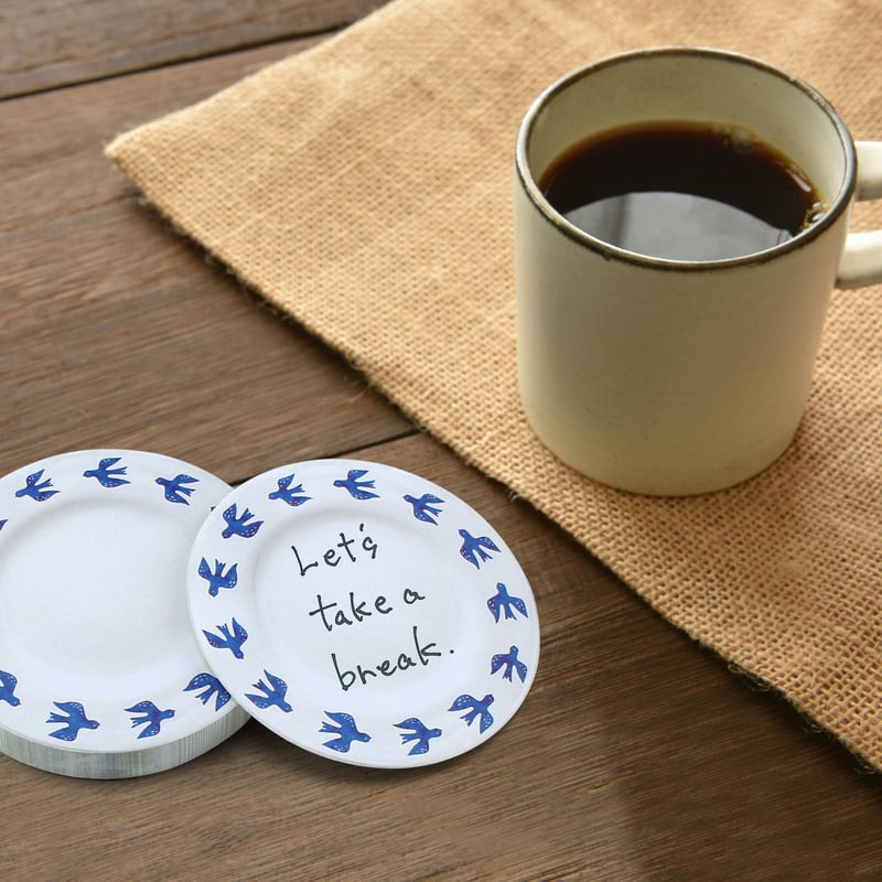 まるメモ北欧風お皿コレクション「とり」 | マルモ印刷