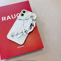 【即納】チェーン付き大理石スマホケース🌼