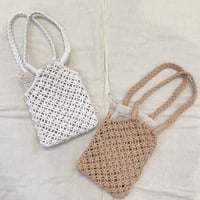【即納】巾着付きネットミニバッグ🌼