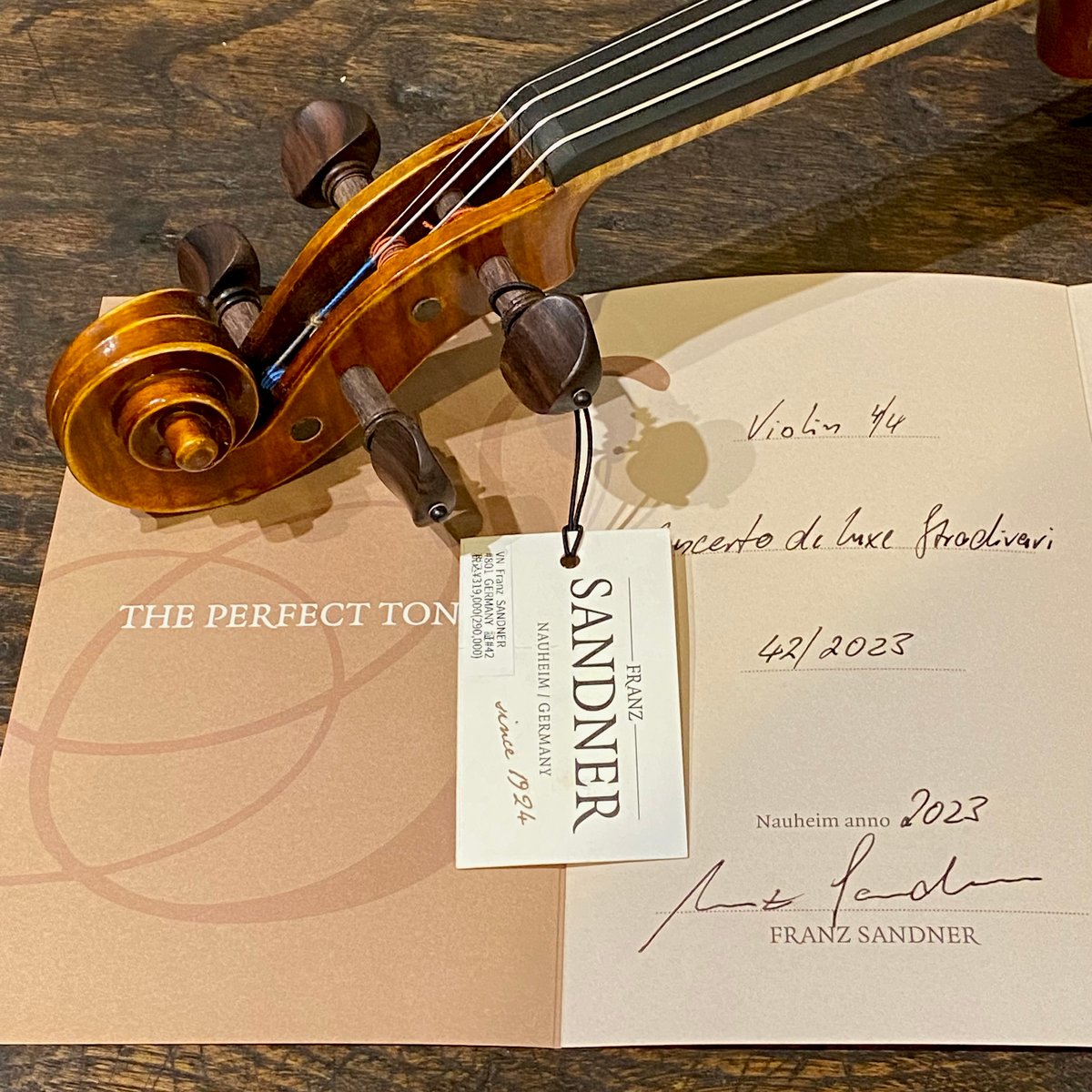 バイオリンFranz SANDNER #801ストラドモデル 2023年製 | 国際 バイオリンFranz SANDNER #801ストラドモデル 2023年製 | 国際