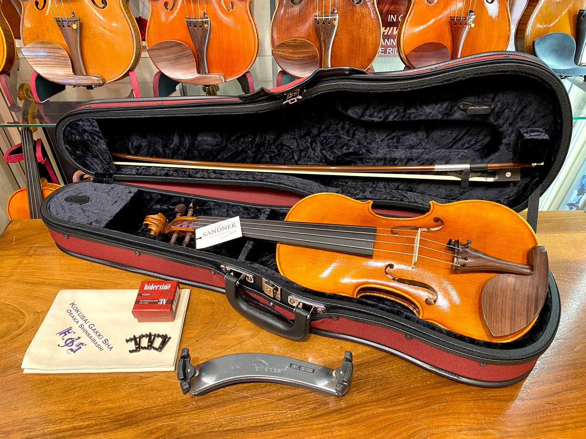 数量限定】F.Sandner#702R☆新入生応援☆バイオリンセット4/4 ケース
