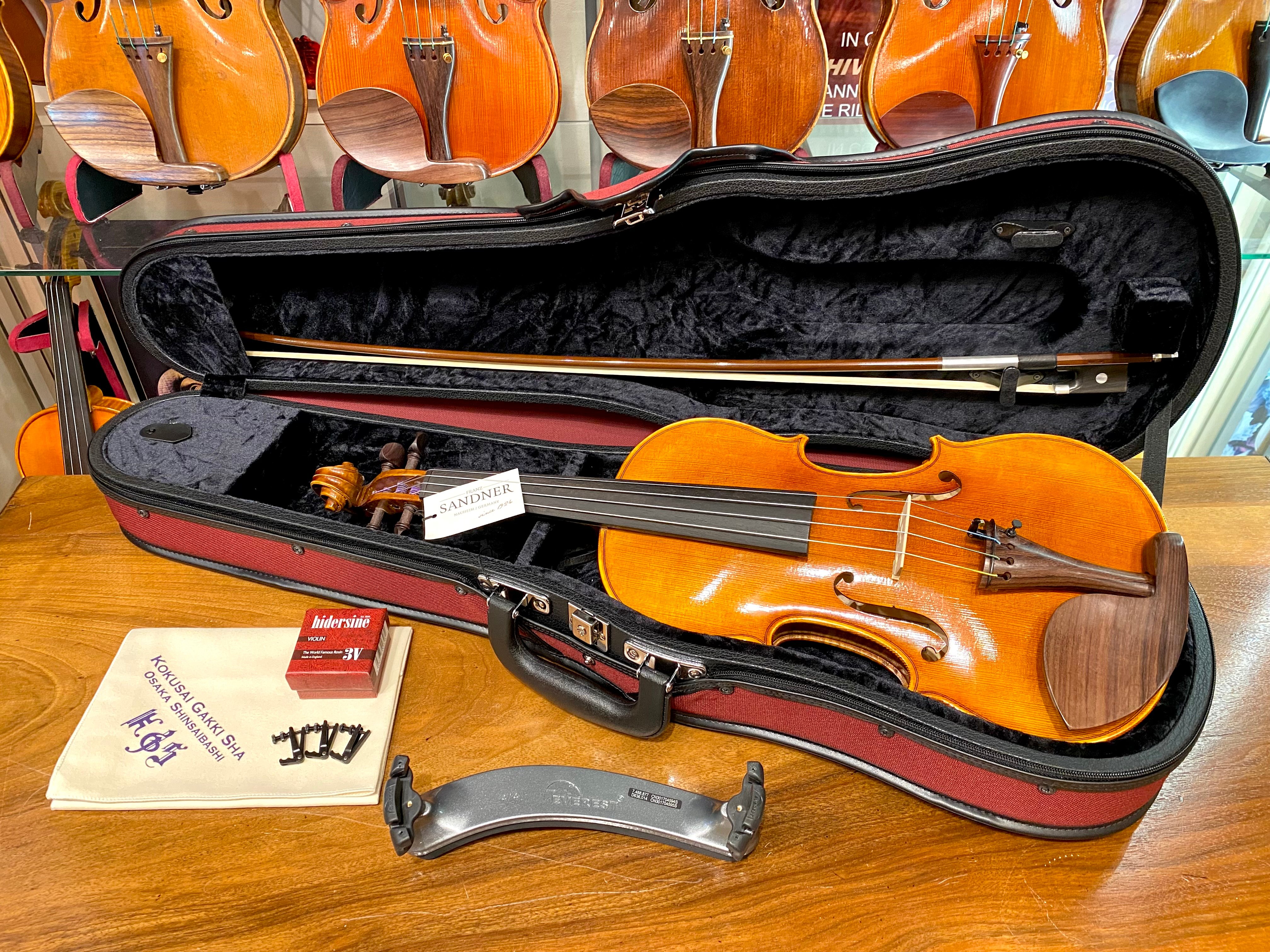 数量限定】F.Sandner#702R☆新入生応援☆バイオリンセット4/4 ケース