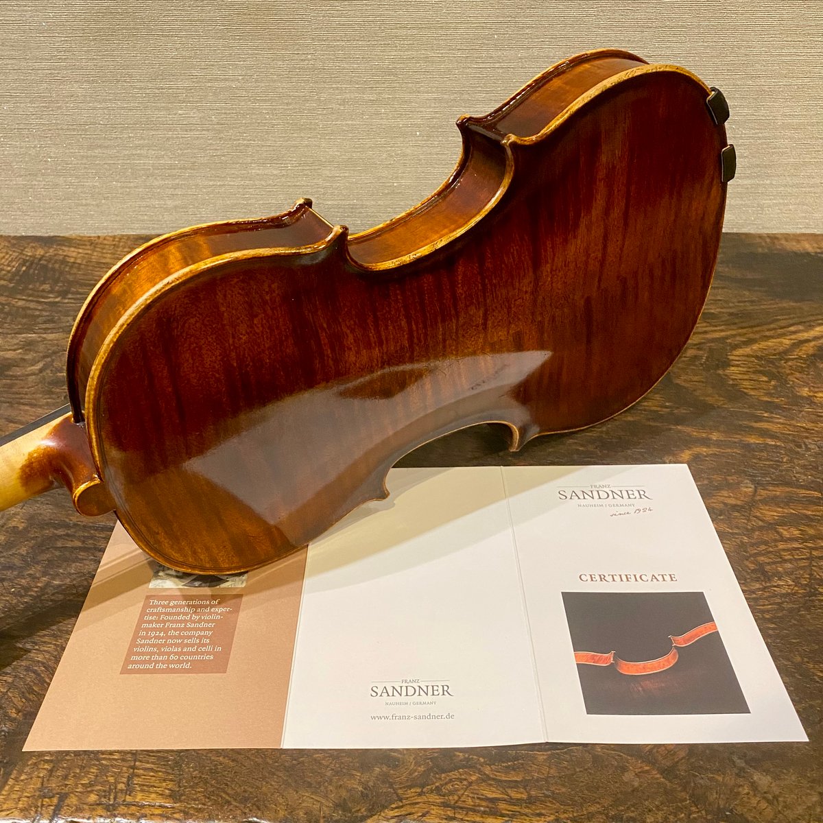 バイオリン】Franz SANDNER#708 創業100周年モデル 完売御礼 | 国際楽器
