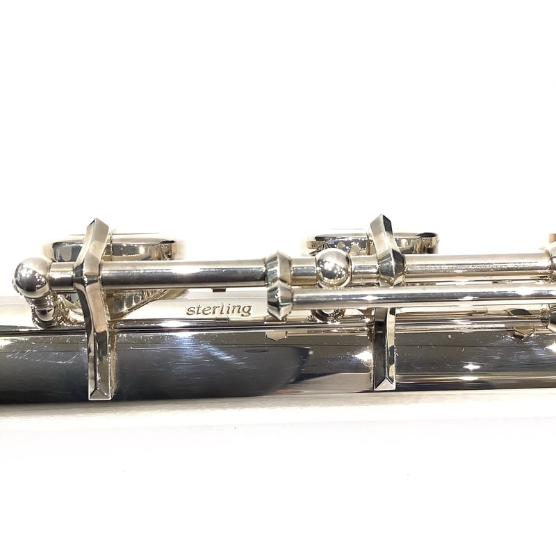 【美品 メンテナンス済】　PEARL Maesta フルート　総銀　H足 Pearl F-ED958/RBE フルート Elegante 管体銀製 リングキィ