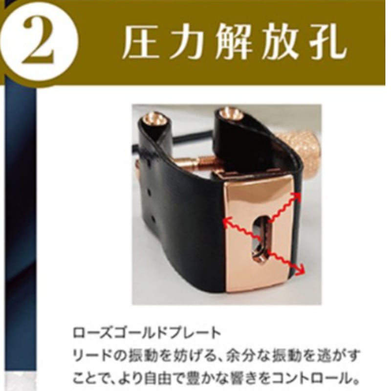 リカルド・モラレス【エクスプレッションズ】ローズゴールド　B♭クラリネット リカルド・モラレス【エクスプレッションズ】リガチャー ローズ