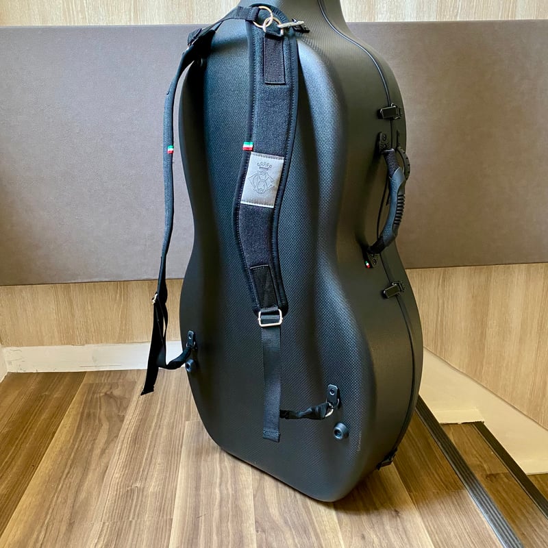 再値下げ！ ボガーロ＆クレメンテ チェロテールピース ブラックウッド ヒルモデル チェロケース BOGARO&CLEMENTE ボガーロ&クレメンテ カーボンブラック