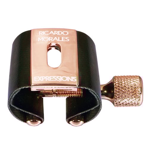 エクスプレッションズ　クラリネット用　リガチャー　リカルドモラレス　新品同様 リカルド・モラレス【エクスプレッションズ】リガチャー ローズ