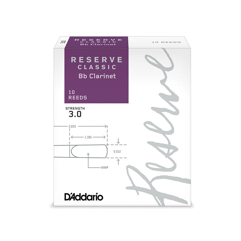 B♭クラリネット リード D'Addario レゼルヴ クラシック (10枚入り