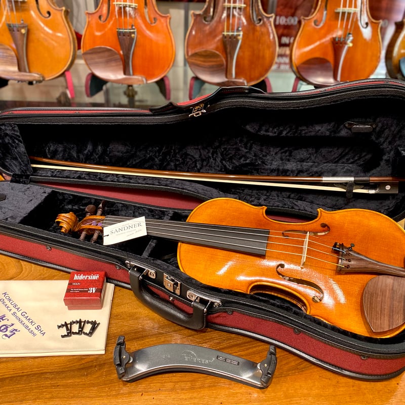 数量限定】F.Sandner#702R☆新入生応援☆バイオリンセット4/4 ケース 