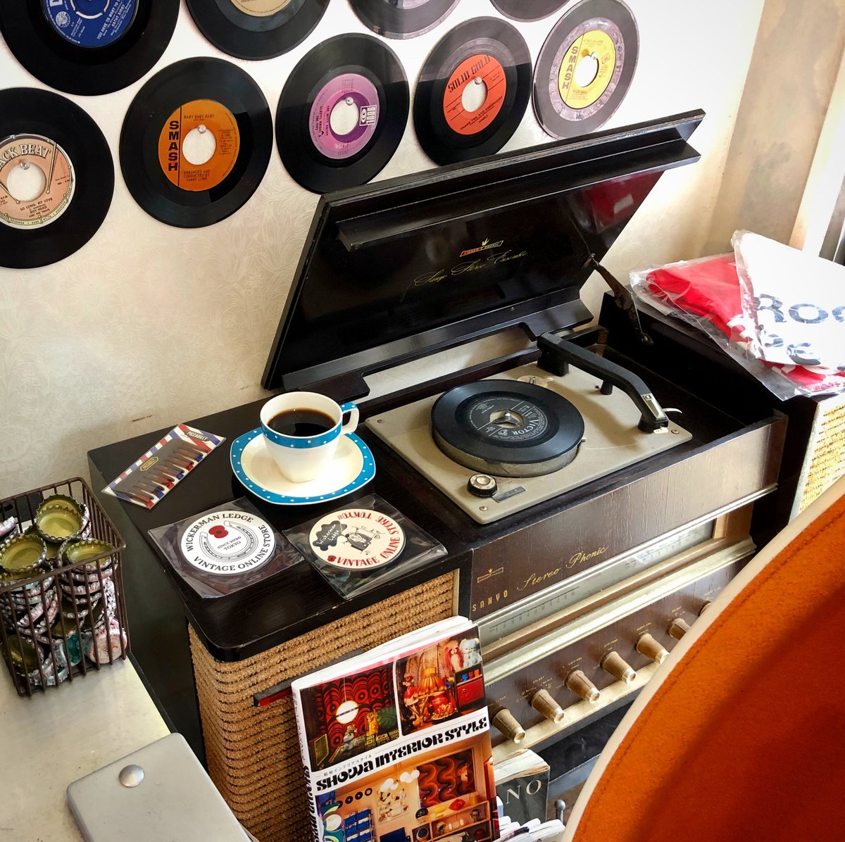 Midwinter Stylecraft Shape Blue Domino Cup & Sa 