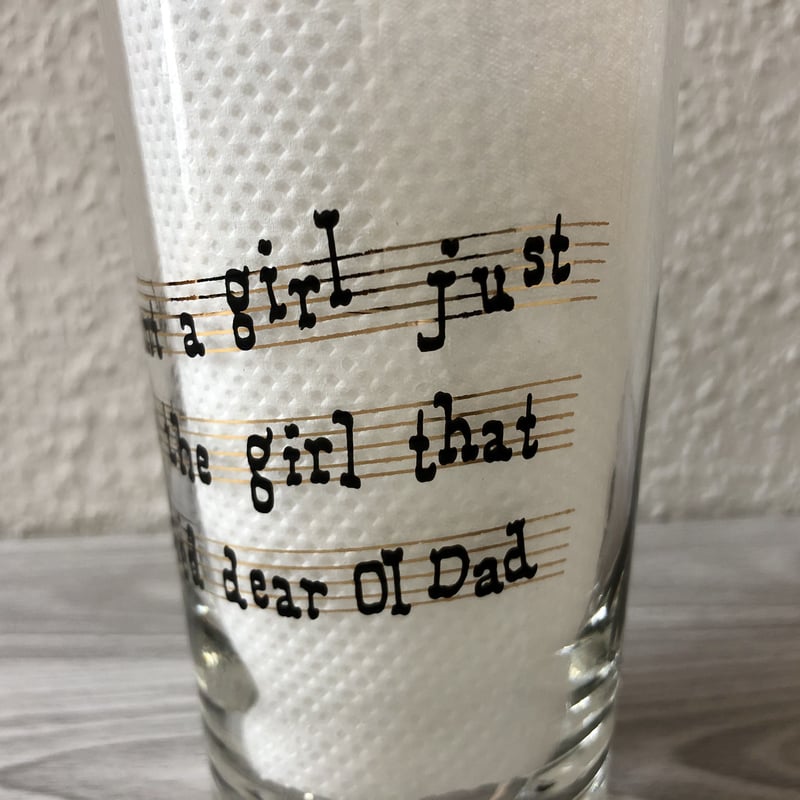 Gay Fad Studios Golden Barbershop Quartet Glass