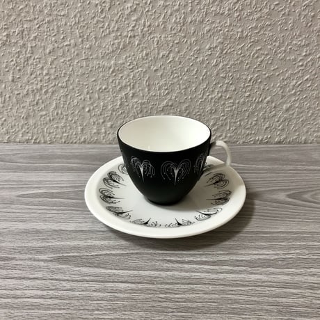 E.Brain & Co Domino Pattern Cup & Saucer 01