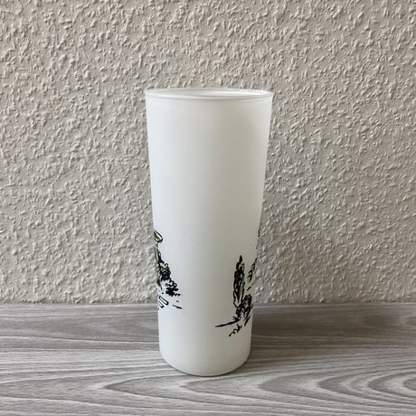 Hazel Atlas Southern Belle Frosted Glass Tumbler White 01