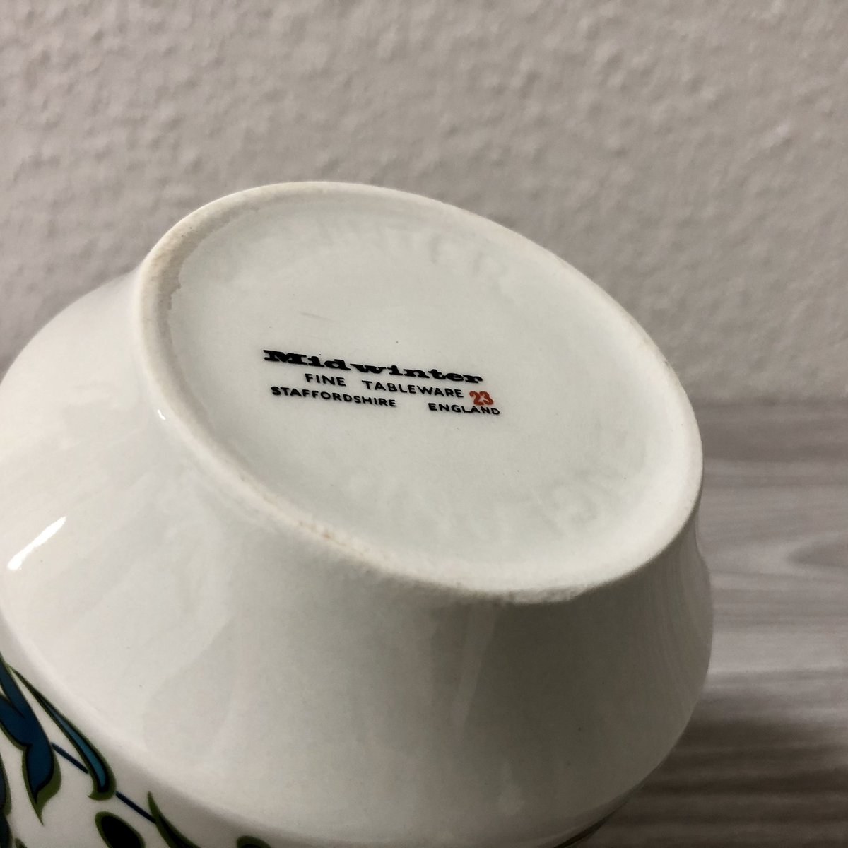 Midwinter Fine Shape Spanish Garden Cup & Sauce