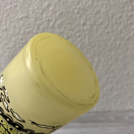 Hazel Atlas Southern Belle Frosted Glass Tumbler Yellow 01