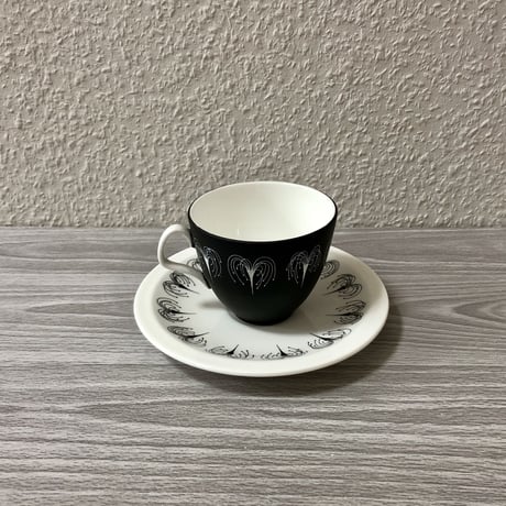 E.Brain & Co Domino Pattern Cup & Saucer 01