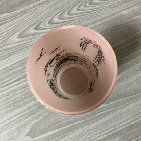 Hazel Atlas Southern Belle Frosted Glass Tumbler Pink 01