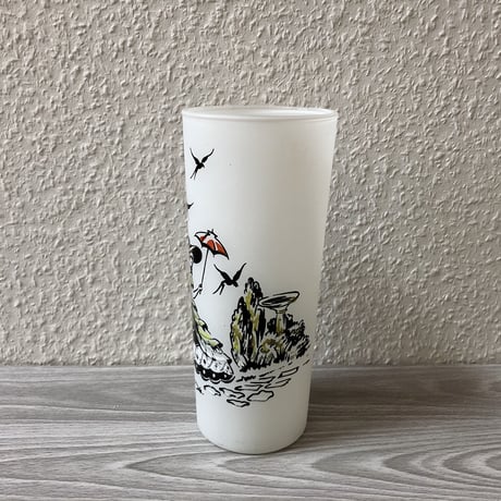 Hazel Atlas Southern Belle Frosted Glass Tumbler White 01