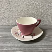 Midwinter  Fashion Shape Blue Harebells (Pink) Cup & Saucer  02