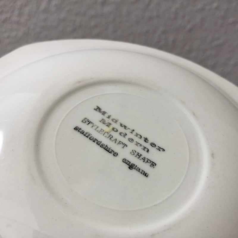 Midwinter Stylecraft Shape Blue Domino Cup & Sa