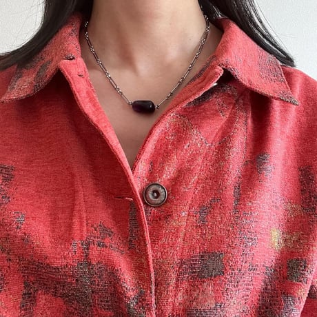 stainless stone necklace