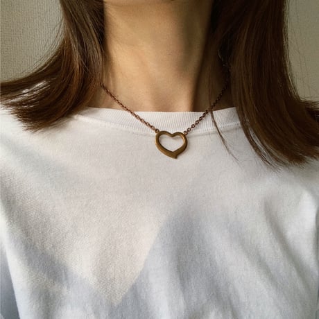 open heart necklace