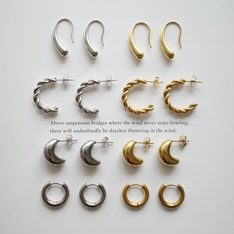 teardrop stainless pierce