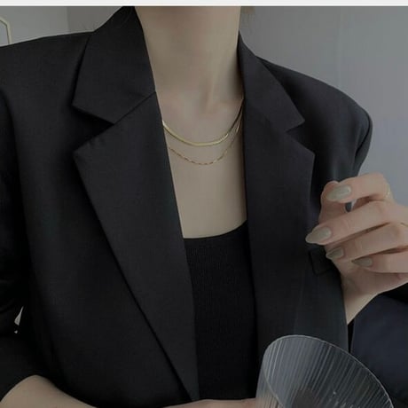 double  necklace