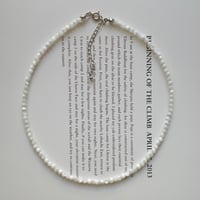 mother of pearl necklace #white