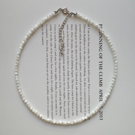 mother of pearl necklace #white