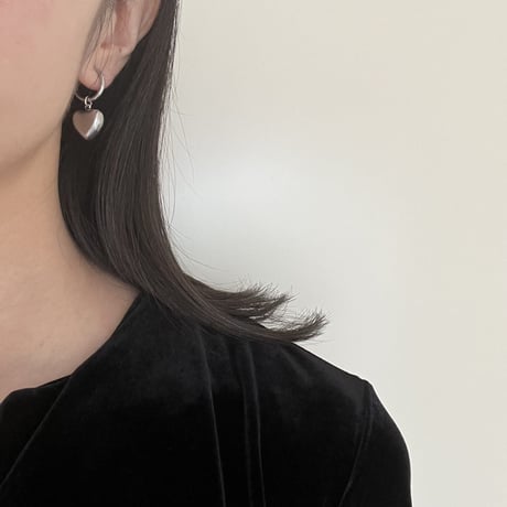 heart stainless pierce/earring