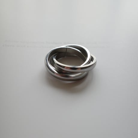 triple stainless ring