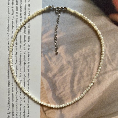mother of pearl necklace #white